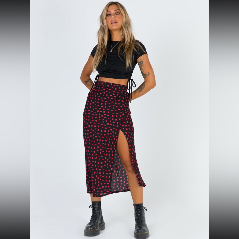 Mabel Midi Skirt Princess Polly